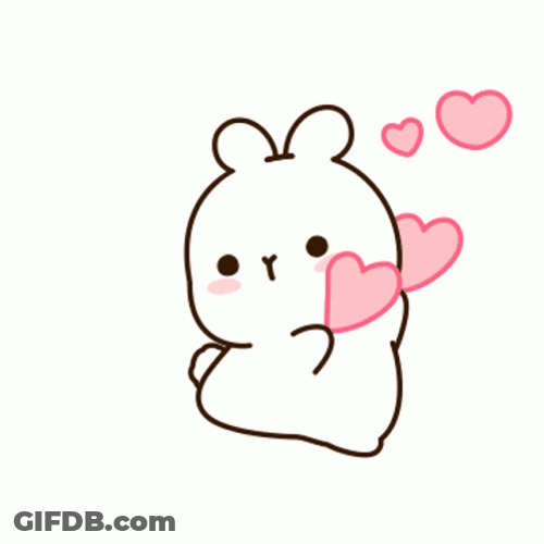 Sweet Love Sending Hearts Bear Dance GIF