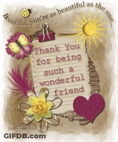 Sweet Note Thankful For You GIF