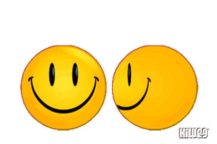 Sweet Pair Of Kissing Emojis GIF