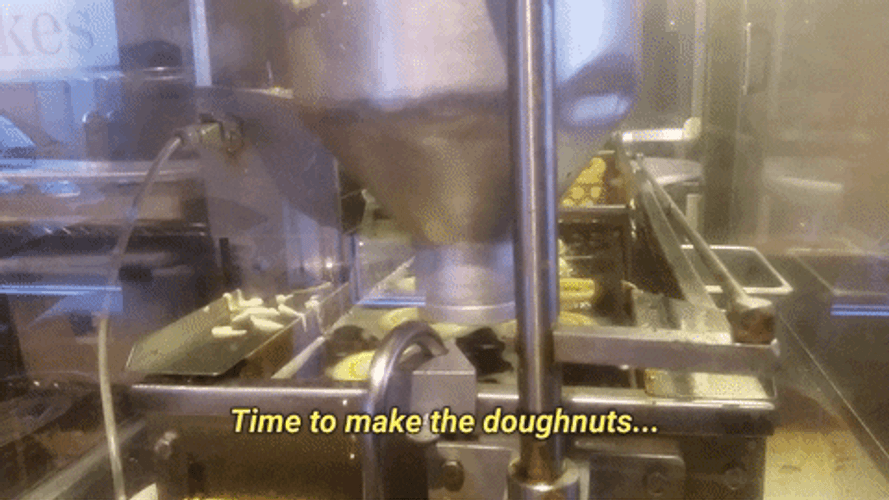 Sweet Process Time To Make The Donuts GIF