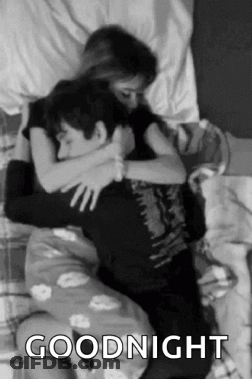 Sweet Sleeping Couple Cuddling GIF