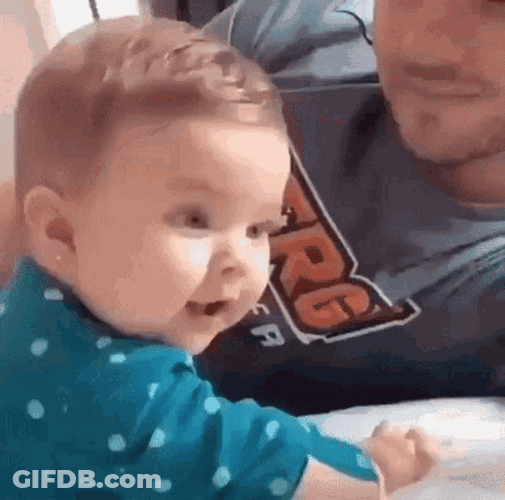 Sweet Smiling Baby GIF