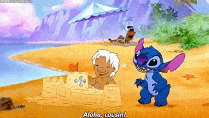 Sweet Stitch Aloha Hug GIF