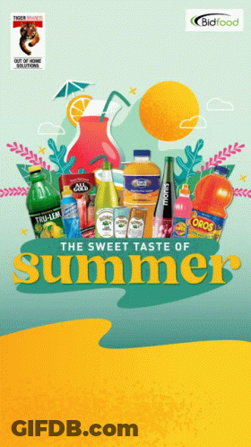 Sweet Taste Of Summer Beverages Poster GIF