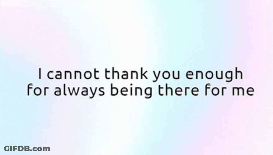 Sweet Thankful For You Message GIF