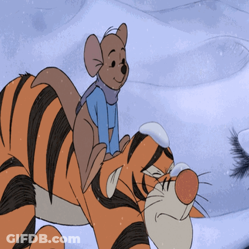 Sweet Tigger Carrying Roo GIF