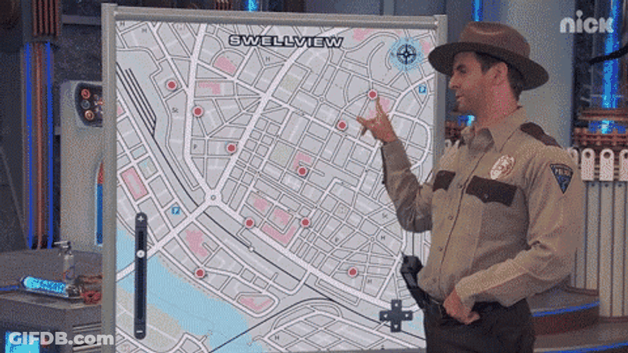 Swellview Map Henry Danger Pointing GIF