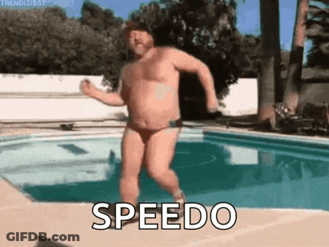 Swim Fat Man GIF