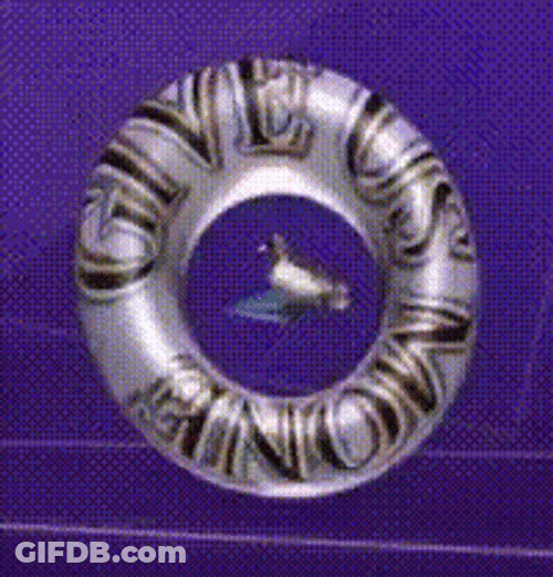 Swim Ring Duck Spinning GIF