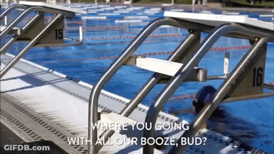 Swimmer Some Alone Time Skiff GIF