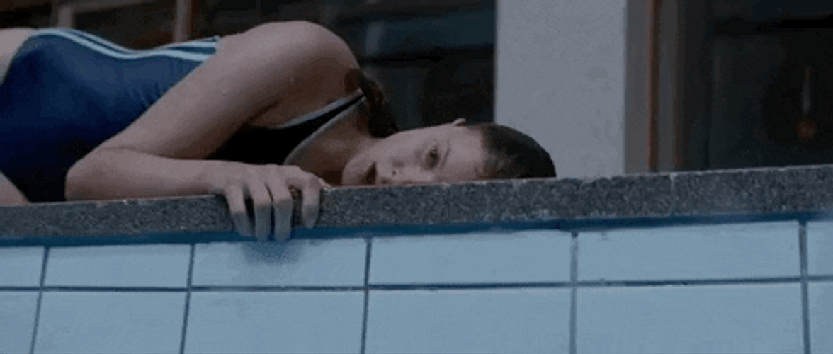 Swimmer Thelma Out Of Breath GIF