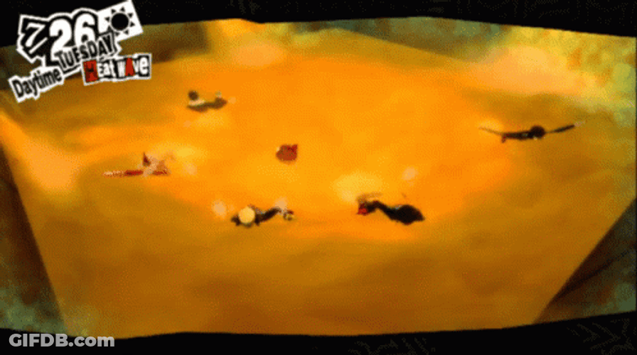 Swimming Away Quicksand Animation GIF