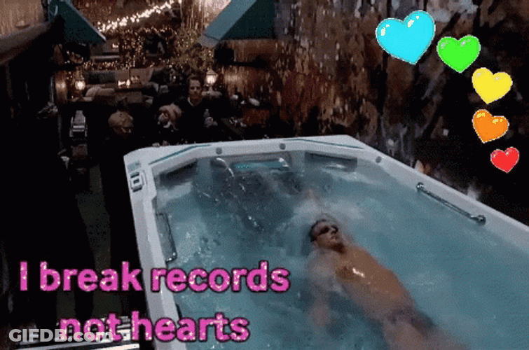 Swimming Broken Record Not Hearts GIF