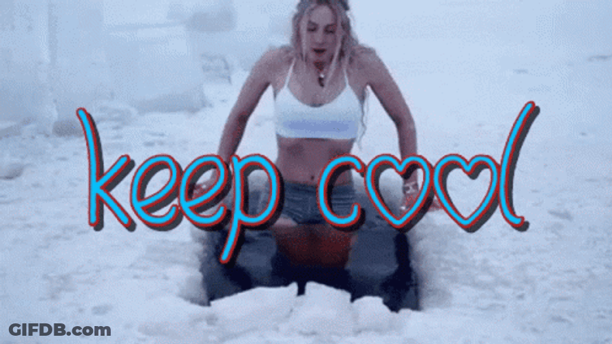 Swimming On Ice Stay Cool GIF