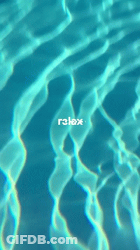 Swimming Pool Saying Relax GIF