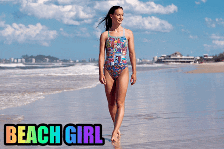 Swimsuit Beach Girl GIF
