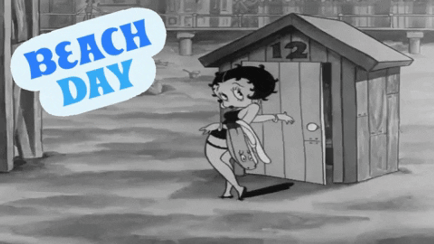 Swimsuit Betty Boop Beach Time GIF