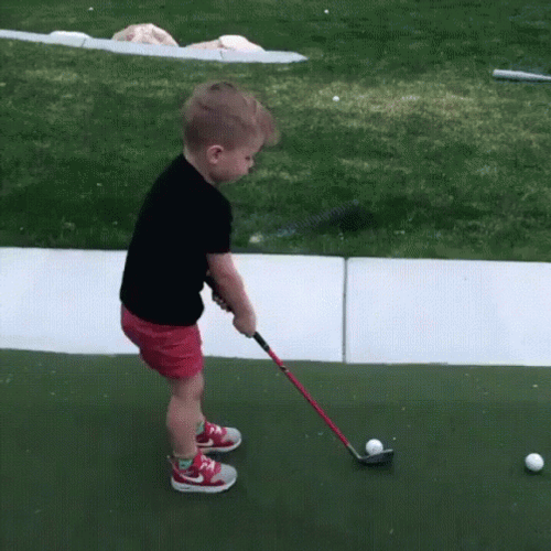 Swing And A Miss Golf Fail GIF
