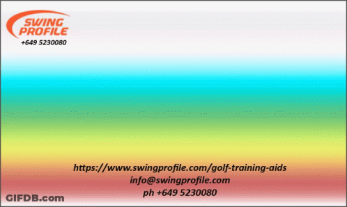 Swing Profile Business Card Rainbow Background GIF
