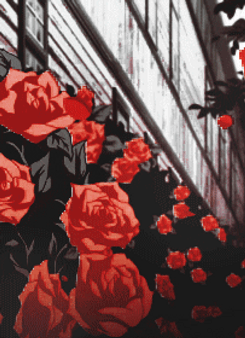 Swinging Rose Aesthetic PFP GIF