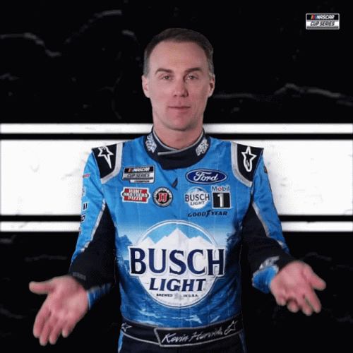 Swipe Up Kevin Harvick Busch Race GIF