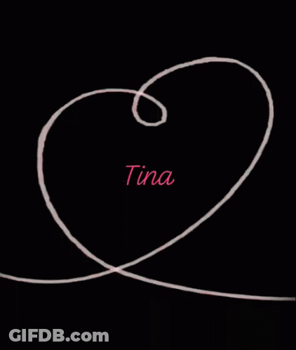 Swirl With Name Tina GIF