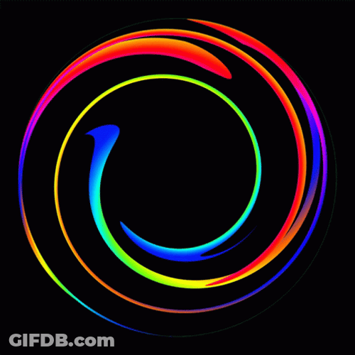 Swirling Colorful Gradient Colors GIF