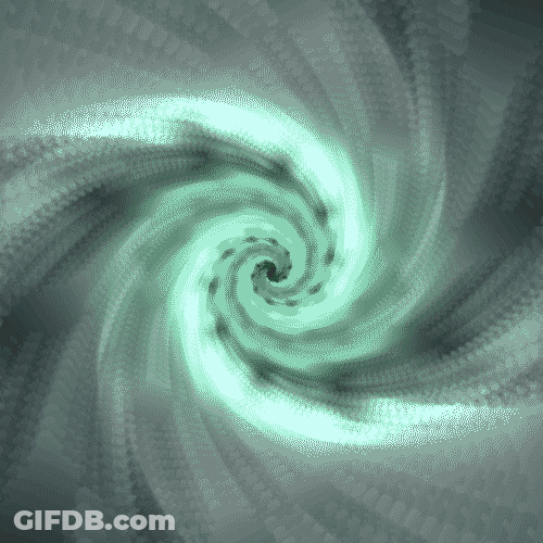 Swirling Hurricane Digital Art GIF