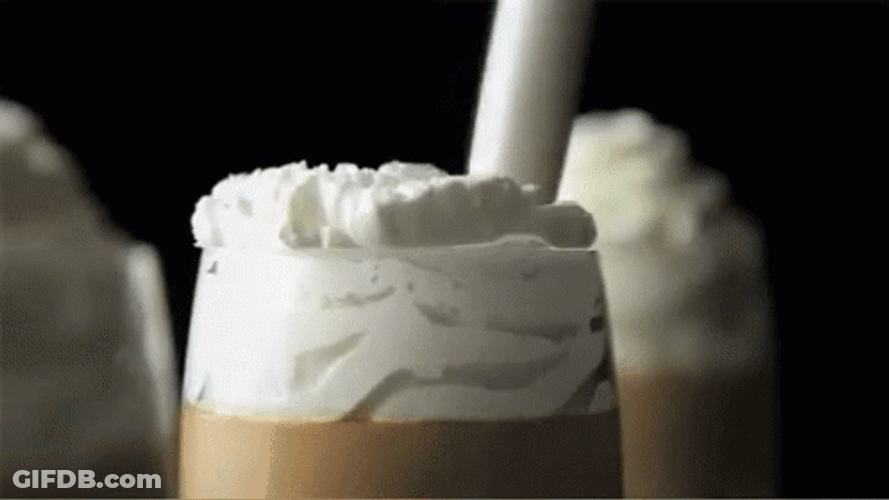 Swirling Whipped Cream GIF