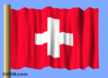 Swiss Flag With White Cross GIF