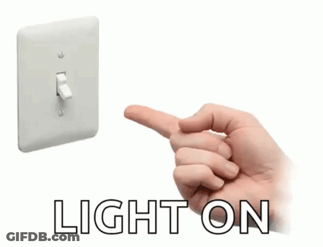 Switch On Off Lights On Lights Out GIF