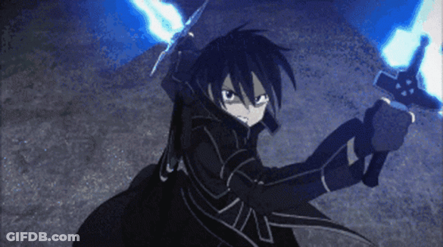 Sword Art Online Angry Kirito GIF