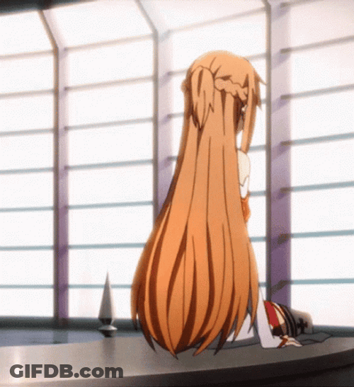 Sword Art Online Asuna Turning Around GIF