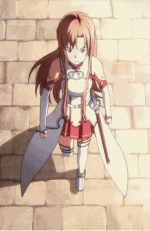 Sword Art Online Asuna Walking GIF