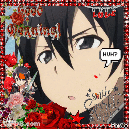 Sword Art Online Character Saying Good Morning GIF