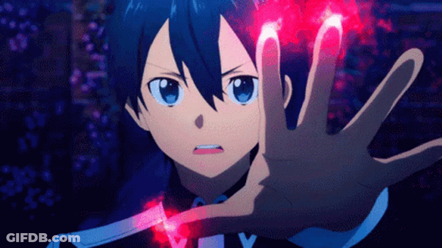 Sword Art Online Kirito Permissions GIF