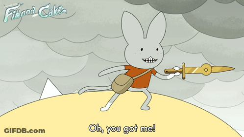 Sword Character Oh You Got Me On Bottom GIF