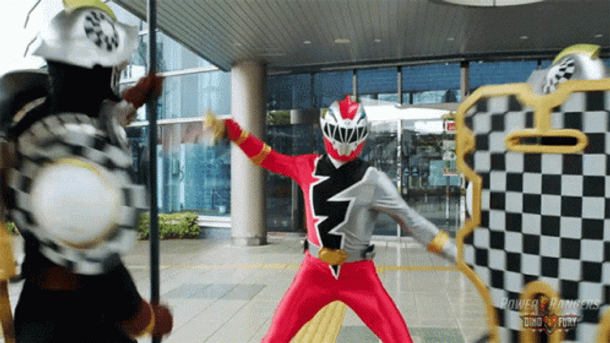 Sword Fight Battle Dino GIF