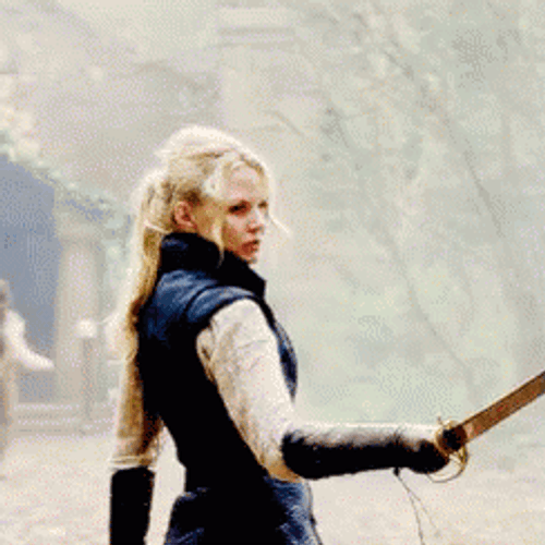Sword Fight Emma Ouat GIF