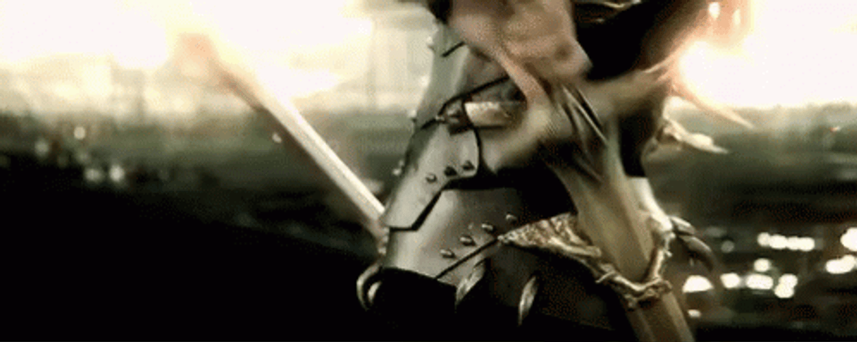 Sword Fighting Woman Warrior GIF
