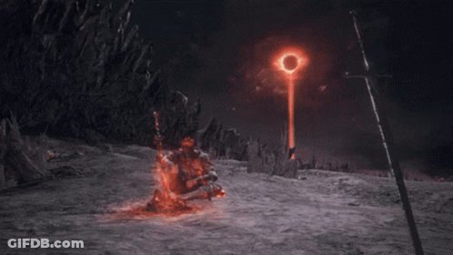 Sword In Front Of Fire Ring GIF