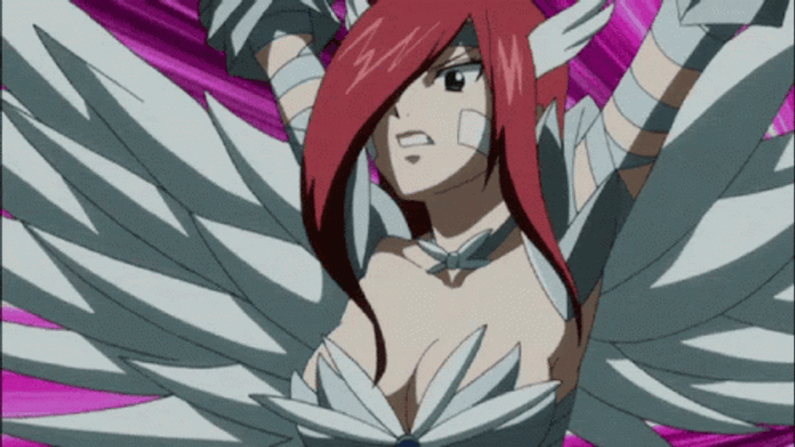 Sword Magic Erza Scarlet Armor GIF