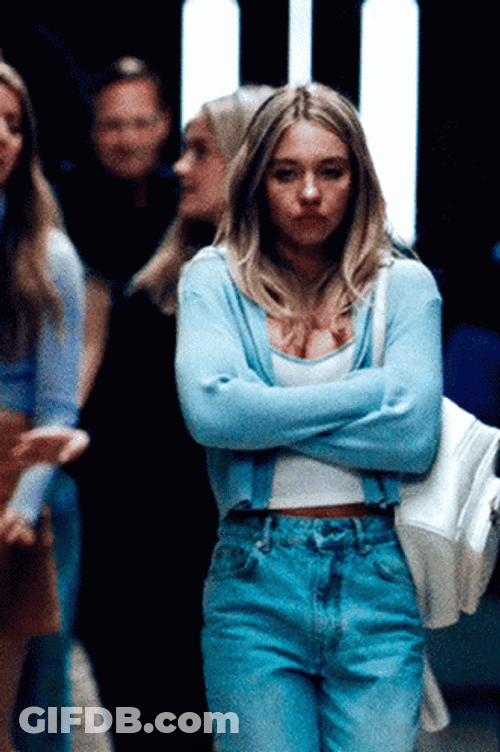Sydney Sweeney Actress Depressed Walk GIF
