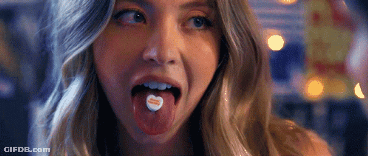 Sydney Sweeney Actress Eating Candy GIF