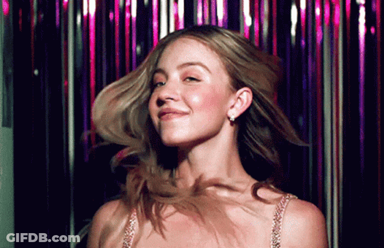 Sydney Sweeney Actress Swaying Her Hair GIF