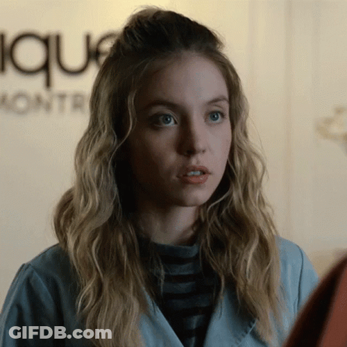 Sydney Sweeney Staring Expression GIF