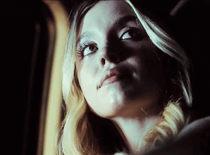 Sydney Sweeney Villain Smirk & Roll Eyes GIF