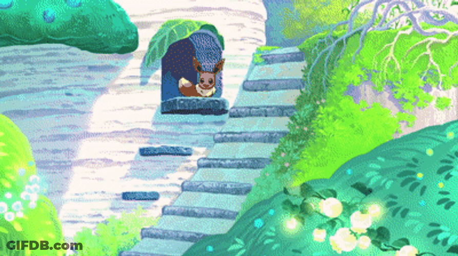 Sylveon Friend Eevee Sliding GIF