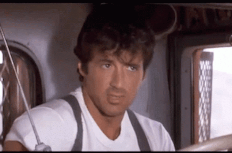 Sylvester Stallone Driving Truck Over The Top Movie GIF