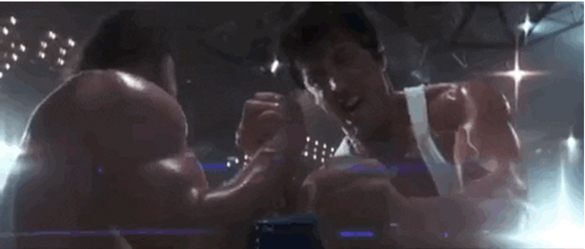 Sylvester Stallone Over The Top Intense Fight GIF